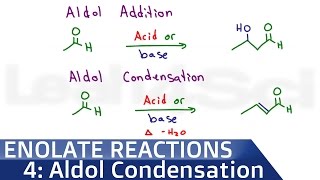 Aldol Addition and Condensation Reaction Mechanism in Acid or Base [upl. by Rett]