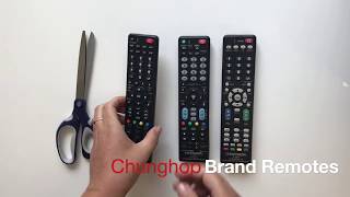 How to quotsetupquot or quotresetquot your Chunghop Universal quotbrandedquot TV remotes [upl. by Ahtikal]