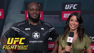 Derrick Lewis If I didn’t pace myself I would’ve knocked him out in Round 1  UFC Post Show [upl. by Minier605]