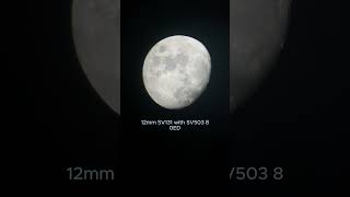 SVBONY Telescope Eyepiece 6mm VS 12mm with SV503 80ED telescope space svbony astronomy [upl. by Trebloc697]