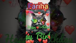 Fariha  Happy Birthday  Happy Birthday WhatsApp Status with Name  WhatsApp Status  2 [upl. by Conni]