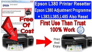 Epson L380 And L383 L385 L485 Inkpad Resetter ADJUSTMENT PROGRAM FREE DOWNLOAD [upl. by Yager33]