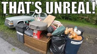 I FOUND ALL OF THIS IN THE TRASH Garbage Day Picking [upl. by Eeruhs]