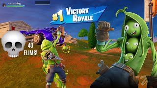 Peabrained 🧠  Fortnite ZB Solo Squads Gameplay  40 Eliminations [upl. by Goldsmith]