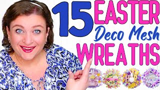 DECO MESH WREATH EXPERT Reveals 15 Surprising DIY Projects [upl. by Kerri]