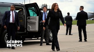 Harris to make first visit to USMexico border since entering presidential race [upl. by Meier615]