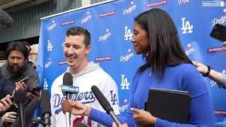 2024 DodgerFest Walker Buehler talks delayed start to season recovery from Tommy John surgery [upl. by Anilec31]