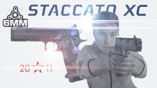 Staccato XC 6mmProShop Impressions  Airsoft Gas Blowback Pistol [upl. by Eniaral368]