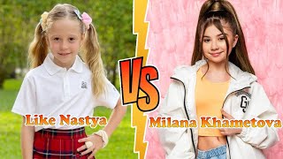 Milana Khametova VS Like Nastya Transformation 👑 New Stars From Baby To 2023 [upl. by Salmon322]