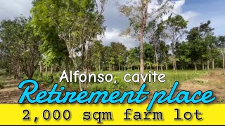 VA0324 • 2000 sqm Farm Lot in Alfonso  Ideal for Farmhouse Retirement House amp Private Resort [upl. by Aushoj12]