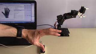 Robotic arm with gesture control [upl. by Pavkovic]