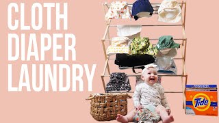 EASY Cloth Diaper Cleaning Routine  NO SMELLY DIAPERS  JAKS Journey CC [upl. by Lagas]