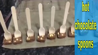 How to make hot chocolate spoons chocolate stirrers [upl. by Htebazle]