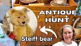 Antique huntSteiff teddy bear find🧸 [upl. by Happ]