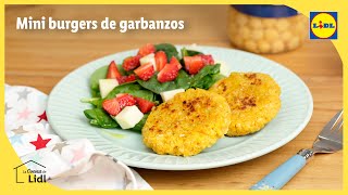 Mini hamburguesas de garbanzos 🍔  Lidl España [upl. by Bogart201]