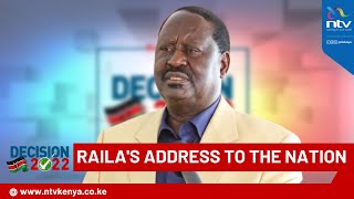 Raila Odinga Rejects Presidential Results  FULL SPEECH [upl. by Atterahs]