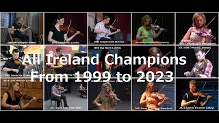 Fiddle players of Irish Traditional Music who won the All Ireland Fleadh From 1999 to 2023 [upl. by Robenia]