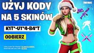 KODY NA 5 SKINÓW DLA KAŻDEGO I 7 DARMOWYCH SKINÓW w Fortnite [upl. by Norud]