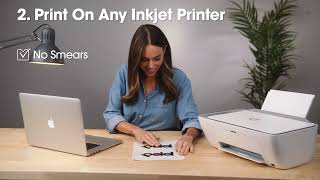 How to Use Sticker Paper for Inkjet Printers by PPD [upl. by Farrish915]