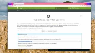 Rye a HassleFree Python Experience Rye 021 Demonstation [upl. by Nodearb]