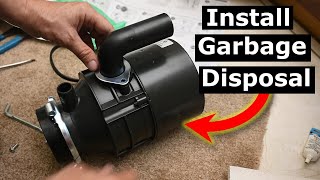 Installing Garbage Disposal DIY Insinkerator Badger 5 Installation [upl. by Darmit]