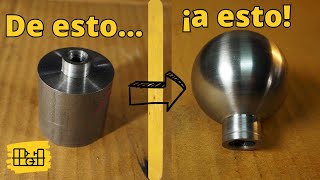 Hago ESFERA PERFECTA de ACERO en mi torno esfera torno mecanica [upl. by Thorncombe]