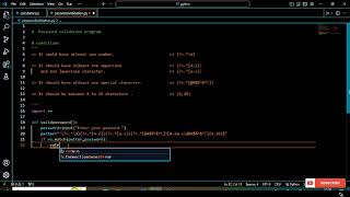 Password Validation Program  Using Regex Expression [upl. by Etireuqram]