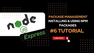 Node Js Package Management  Installing express and Using NPM Packages with express [upl. by Ykcim444]