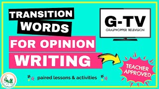 Transition Words for an Opinion Essay  4th Grade [upl. by Oknuj449]