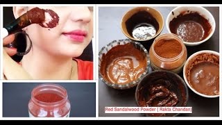 Top 5 Magical Beauty Uses of Red Sandalwood Powder Rakta Chandan  Review [upl. by Edmondo]