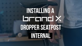 How to Install an Internal BrandX Dropper Seatpost  CRC [upl. by Thad]