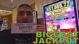 My BIGGEST JACKPOT Ever On All Aboard Slot Machine [upl. by Aniahs842]