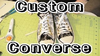 DIY Custom Converse Tutorial  From Scratch 11 [upl. by Nwadahs]