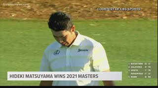 Hideki Matsuyama wins the 2021 Masters [upl. by Burley]