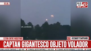 OVNI gigantesco sorprendió a conductores en plena ruta [upl. by Felike]