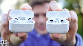 AirPods 3 vs AirPods PRO TESTED Mics Audio Features etc [upl. by Tressa]