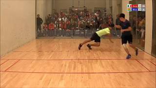 What a Racquetball Rally between Miranda BOL and Fernandez MEX [upl. by Ijuy644]