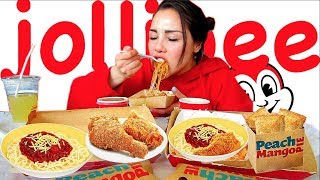 TORONTOS FIRST JOLLIBEE 먹방 MUKBANG FIRST IMPRESSION  TASTE TEST [upl. by Adnilema]