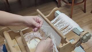 How To Warp a Rigid Heddle Loom with Jeannine [upl. by Nnayram]