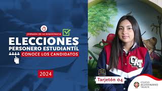 Candidatos personero AgustinianoTagaste 2024  Danna Matajira [upl. by Paugh608]