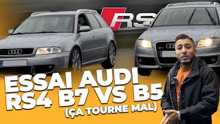 Essai AUDI RS4 B7 VS RS4 B5 ça tourne mal [upl. by Henriette]