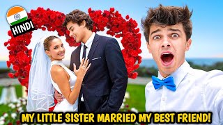 My little sister married my best friend  Brent Rivera Hindi  Secret Room Challenge Hindi Dubbed [upl. by Kusin]