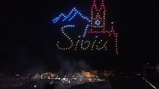 VIDEO CEL MAI MARE SPECTACOL CU DRONE DIN ROMANIA LA SIBIU LA FITS [upl. by Matias]