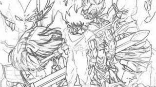 Auto Draw How to draw Goku DragonBallZ [upl. by Corwun463]