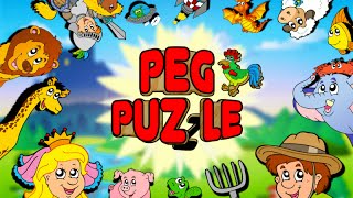 Peg Puzzle Shape Puzzles for Kids  App Gameplay Video [upl. by Niggem]