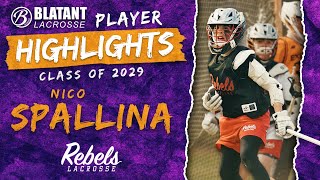 Nico Spallina Class of 2029 20232024 Lacrosse Highlights [upl. by Tuckie]