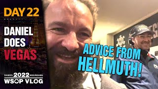 ADVICE FROM HELLMUTH and Winning with the Worst Hand  2022 WSOP Poker Vlog Day 22 [upl. by Nalyorf]