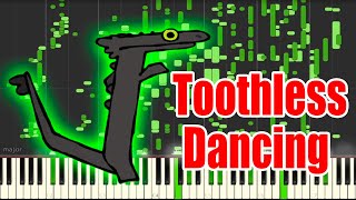 Toothless Dancing but its MIDI Auditory Illusion  Driftveil city Piano sound [upl. by Aray]