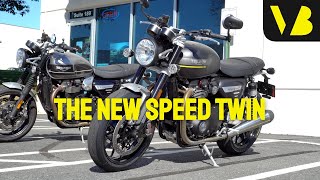 NEW vs OLD Triumph Speed Twin  Riding the updated 2022 model [upl. by Ahsihat289]