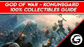 God of War  100 Collectibles Konunsgard Guide Full Commentary  Gaming Instincts [upl. by Nekcerb]